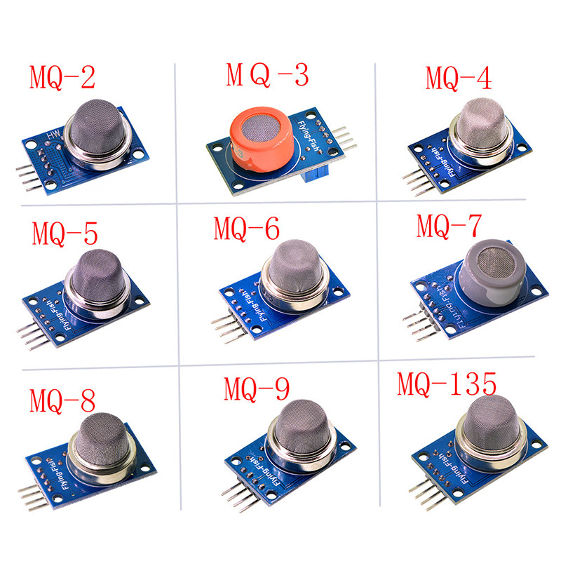 วงจรเซนเซอร์แก๊ส MQ2 - MQ3 MQ4 MQ5 MQ6 MQ7 MQ8 MQ9 MQ135