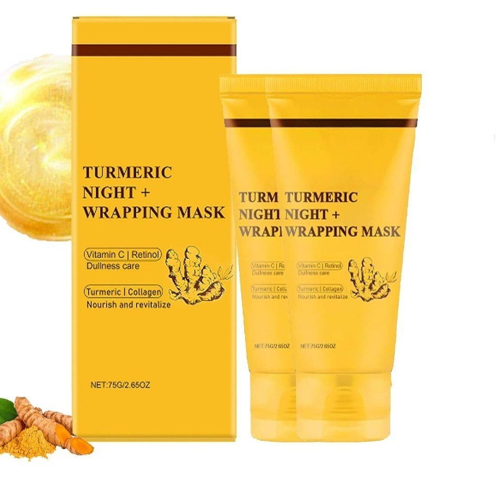 Besiona Overnight Turmeric Mask, Turmeric Wrapping Peel Off Mask, มาส์กหน้าเกาหลีพร้อมวิตามินซี & คอ