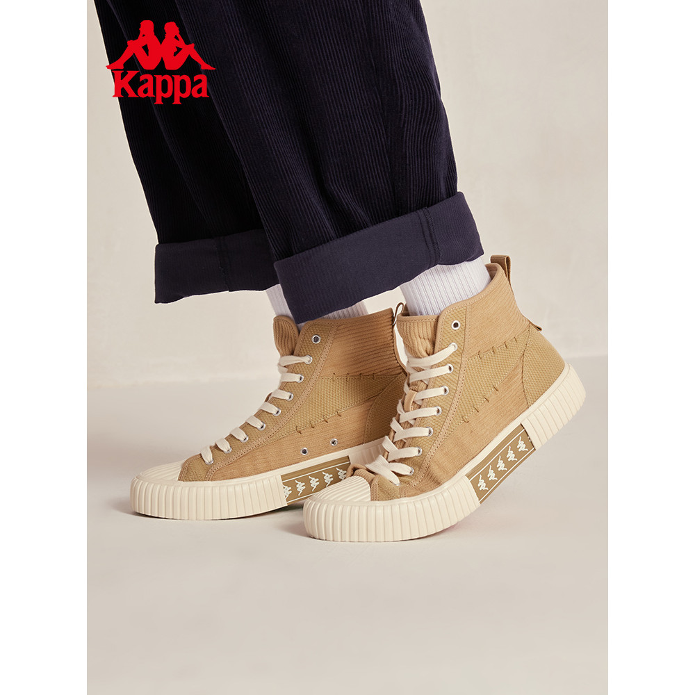 Kappa Kapa รองเท้าผ้าใบคู่ผู้ชายผู้หญิงรองเท้าผ้าใบคุณภาพสูง Corduroy รองเท้าผ้าใบลําลอง