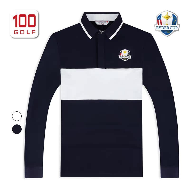 เสื้อยืดแขนยาว Ryder Cup สำหรับผู้ชาย สไตล์แฟชันฤดูหนาว ใส่สบายและมีสไตล์