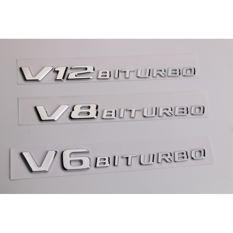 Benz C43 E43 GLC43 GLC63 C63 E63 V6BITURBO Fender V8BITURBO ป้ายด้านข้าง