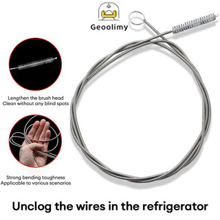 1.5m Sikat kawat bersih pembuangan air kulkas /sikat AC bocor/ SIKAT selang pompa galon/Brush Refrigerator Drain sikat mini selang panjang / Geoolimy