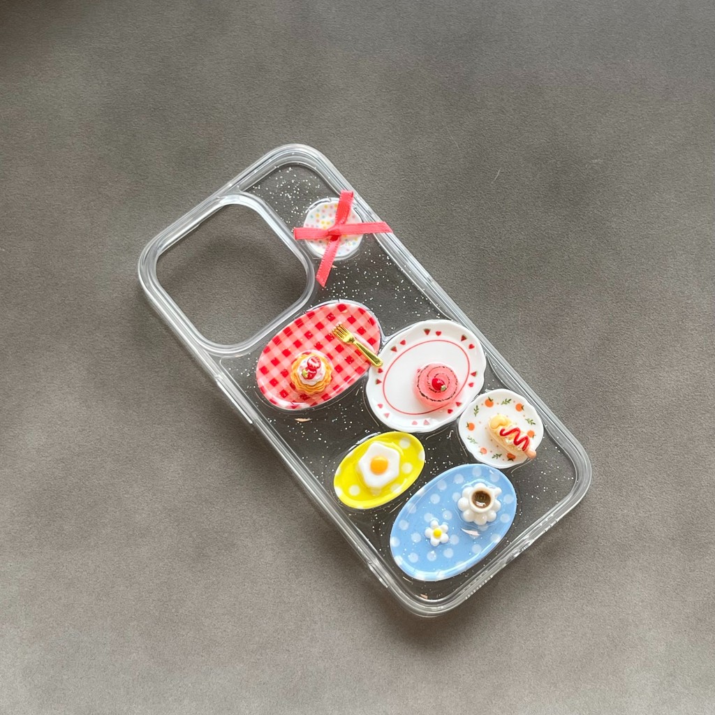 3D การ์ตูนขนมหยดกาวปลอกสําหรับ IPHONE 17 16 15 14 PROMAX AIR PLUS Soft Case ฝาครอบป้องกัน