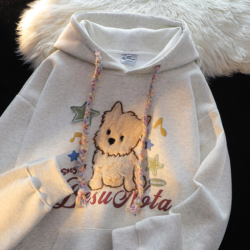 (จัดส่งตลอด 24 ชั่วโมง）OOOK 2025 เกาหลี เสื้อผู้หญิง  Hoodie คอกลม รุ่นกว้างสไตล์แฟชั่น  เสื้อแขนยาว #17