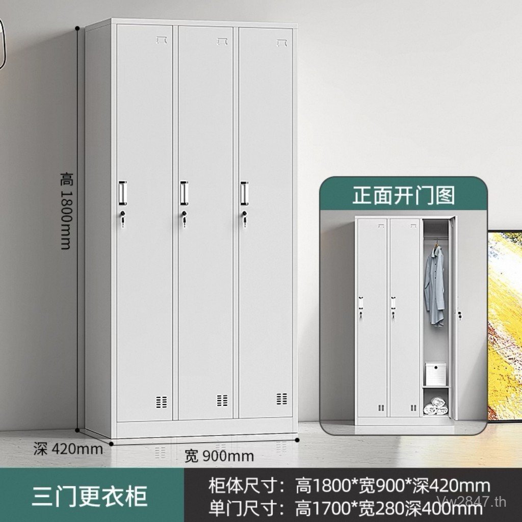 Locker Locker Locker Cross-Borderตู้เก็บเอกสารตู้ดีบุกหอพักยิมเหล็ก Locker ตู้เก็บของพนักงาน 5KJM