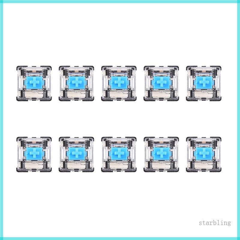Star 10 ชิ้น 3Pins Blue Switches สําหรับ Cherry MX Mechanical Keyboard Switch เปลี่ยน