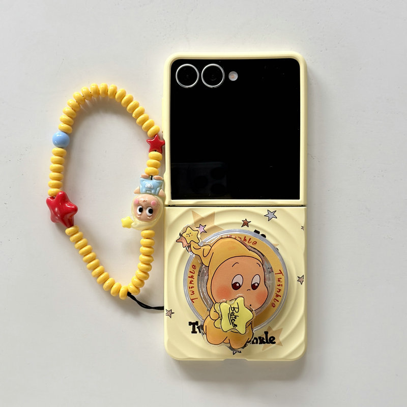 เคสโทรศัพท์แบบพับได้สําหรับ Samsung Galaxy Z Flip7 Flip6 Flip5 Flip4 Flip3 Boyang ออกแบบน่ารัก Star Bearer วงเล็บแม่เหล็กสร้อยข้อมือ hard tpu เคสโทรศัพท์ - รูปที่ 6