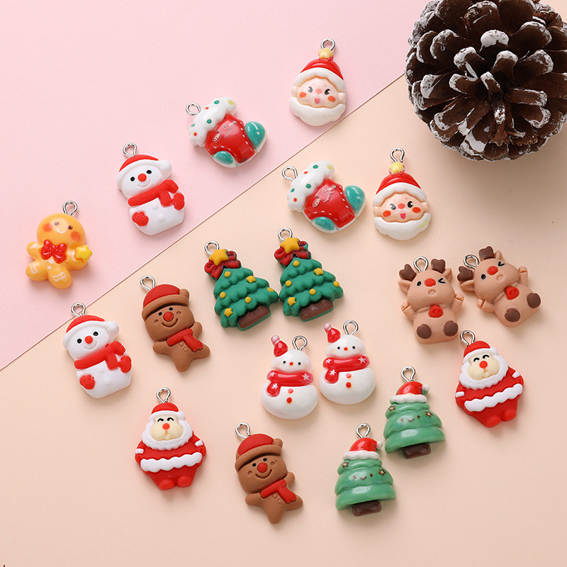 charm bell สไตล์ใหม่สำหรับถุงเท้า Santa Claus และ gingerbread man วัสดุDIY อุปกรณ์ประดับคริสต์มาส - รูปที่ 2