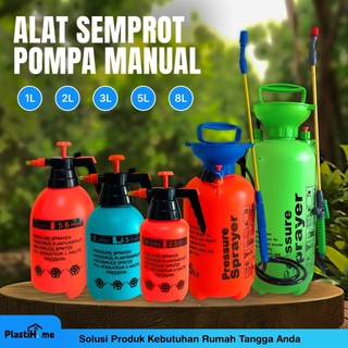 Pressure Sprayer 1L 2L 3L Botol Semprotan Tanaman Manual Pompa Air Garden Spray Alat Semprot Kebun
