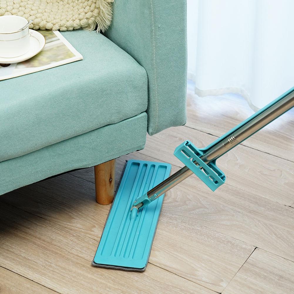ครัวเรือน Flat Mop ยืดหยุ่นเปลี่ยน Mop ที่ถอดออกได้ทําความสะอาดใช้ Mop Dry Dual Easy และ Wet Mop I0v