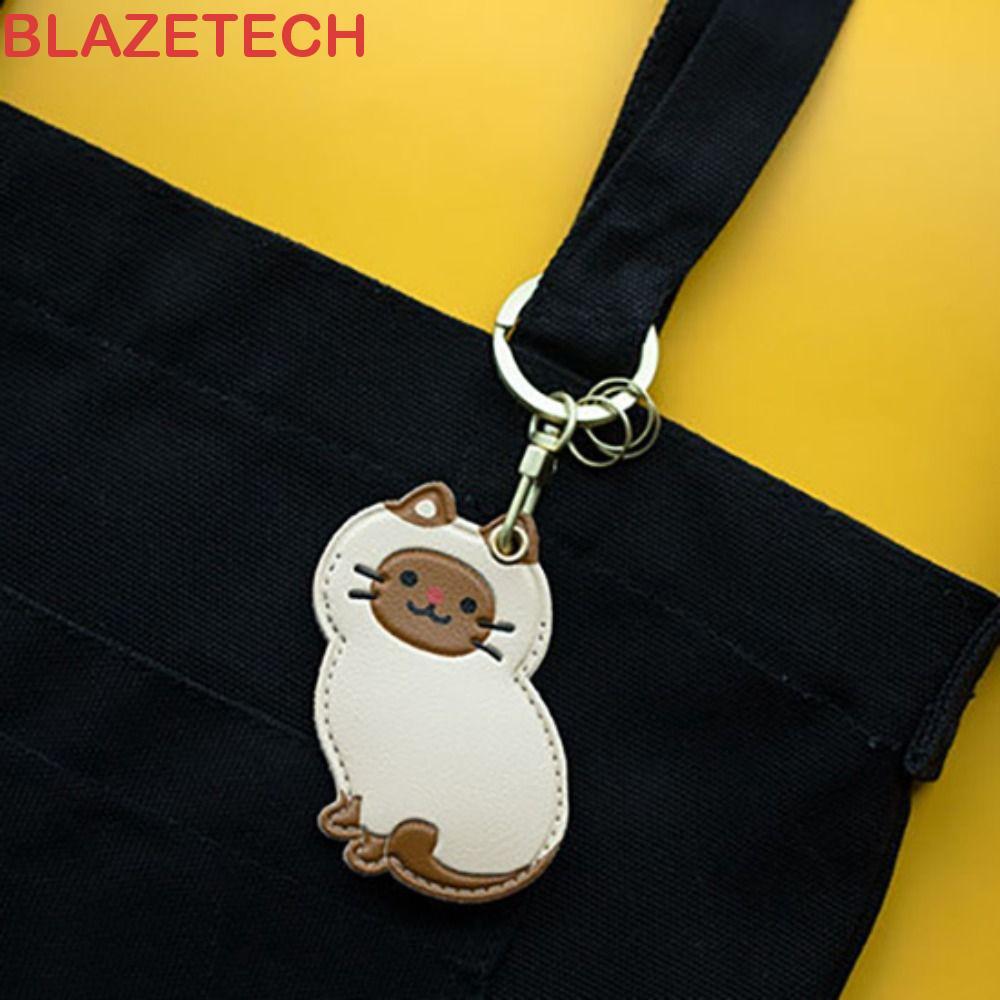 BLAZETECH Penguin Access Card Holder, Cow Cat Dog Siamese Cat Keychain, Cute Husky Keychain Meow For