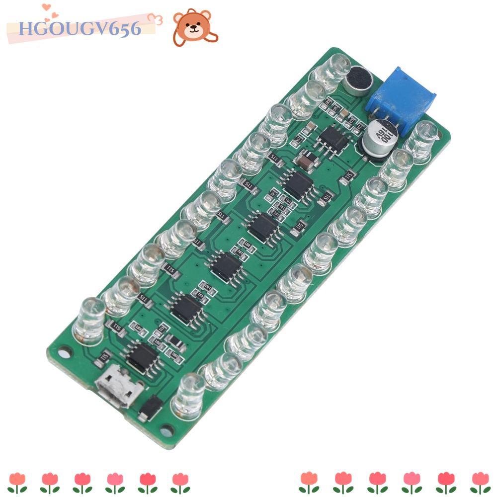 HGOUGVT VU Meter,การเชื่อมต่อย้อนกลับป้องกันจอแสดงผล LED LED VU Meter, LED ระบุ Melody Light Voice C