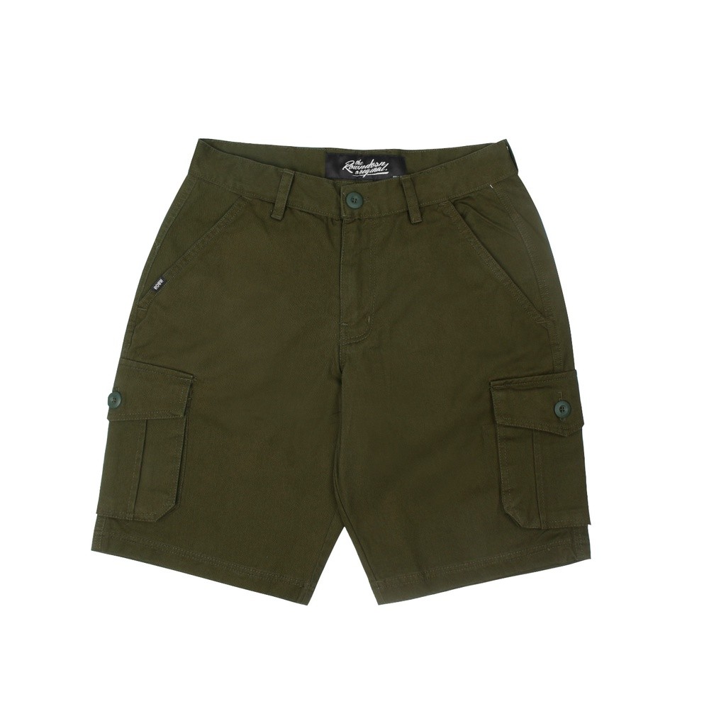 Rown Division Official Cargo Short Pants Wrigley Green Army Shorts