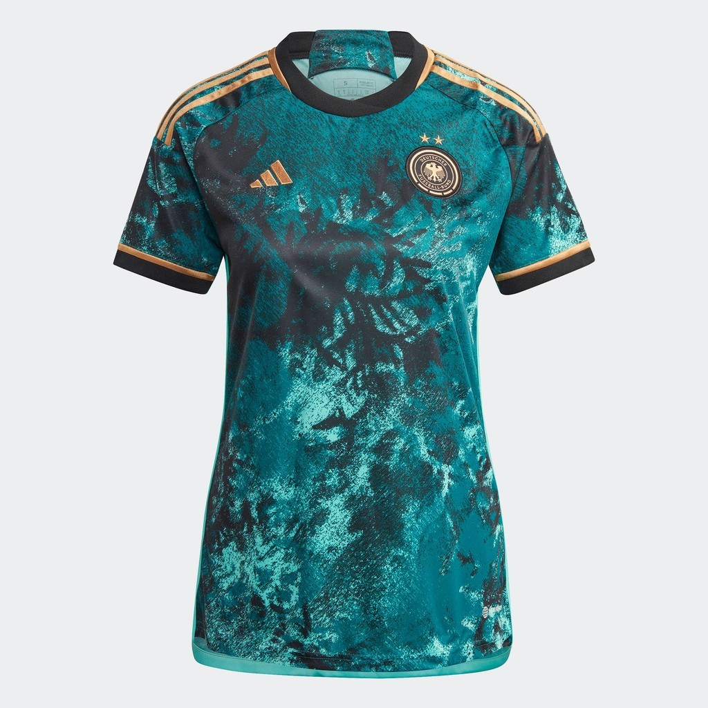 adidas Football Germany Women's Team 23 Away Jersey Women Turquoise HZ8273