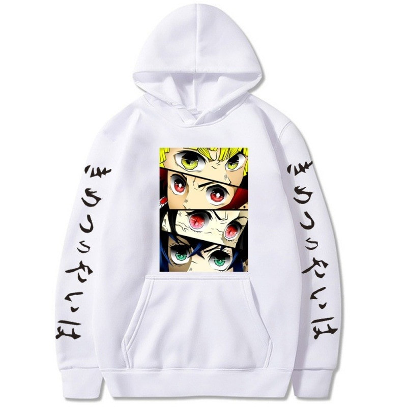 Jaket Hoodie Demon Slayer: Kimetsu วัสดุเหมือนขนแกะ สำหรับทั้งผู้ชายและผู้หญิง