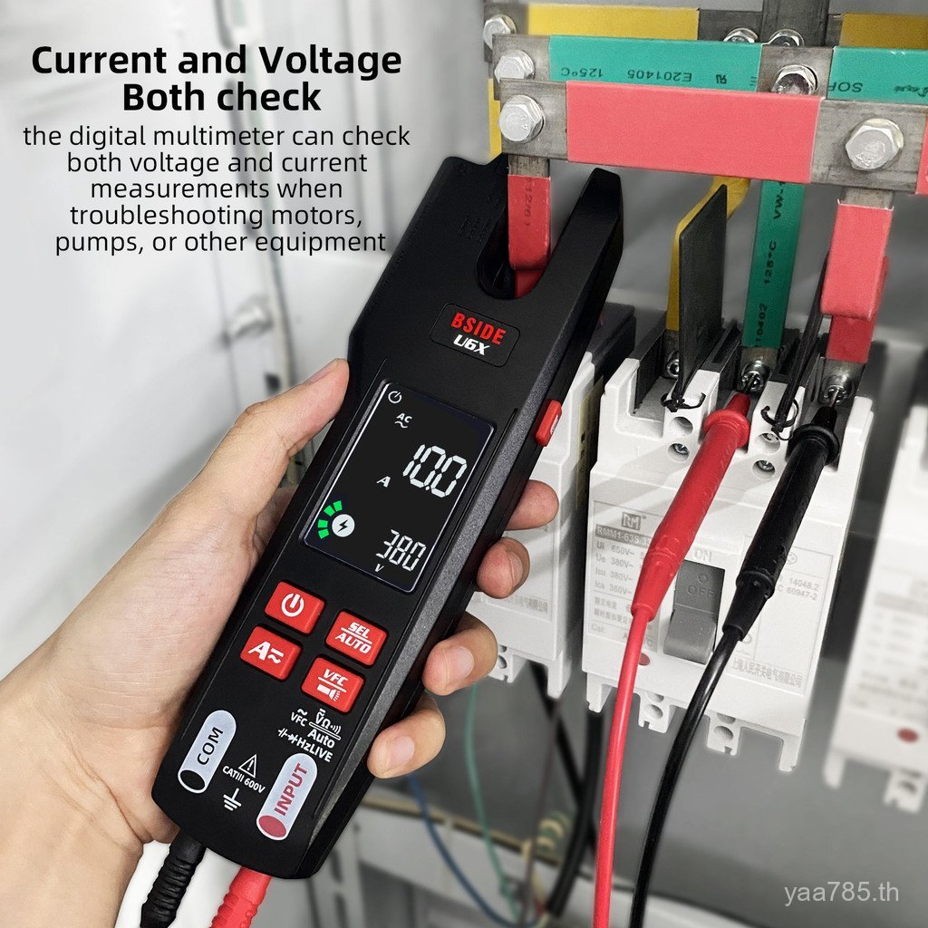 Elmo Multimeter ชาร์จ U6X Current Clamp U-Shaped Clamp ประเภท BSIDE หน้าจอสีช่างไฟฟ้ามัลติมิเตอร์ควา