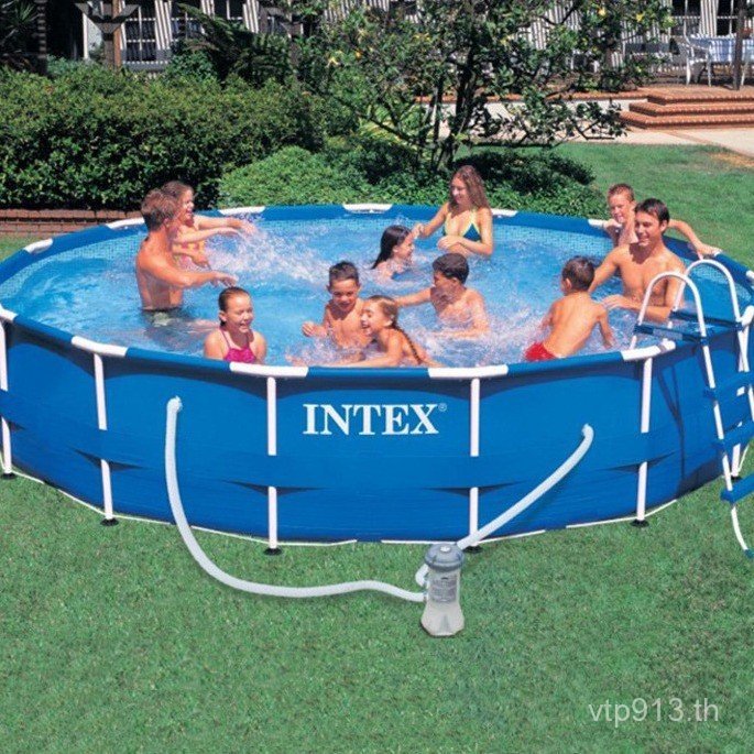 สระน้ำกลางแจ้งสำหรับครอบครัว รองรับทั้งเด็กและผู้ใหญ่ พร้อมฟังก์ชันตกปลา XHK8