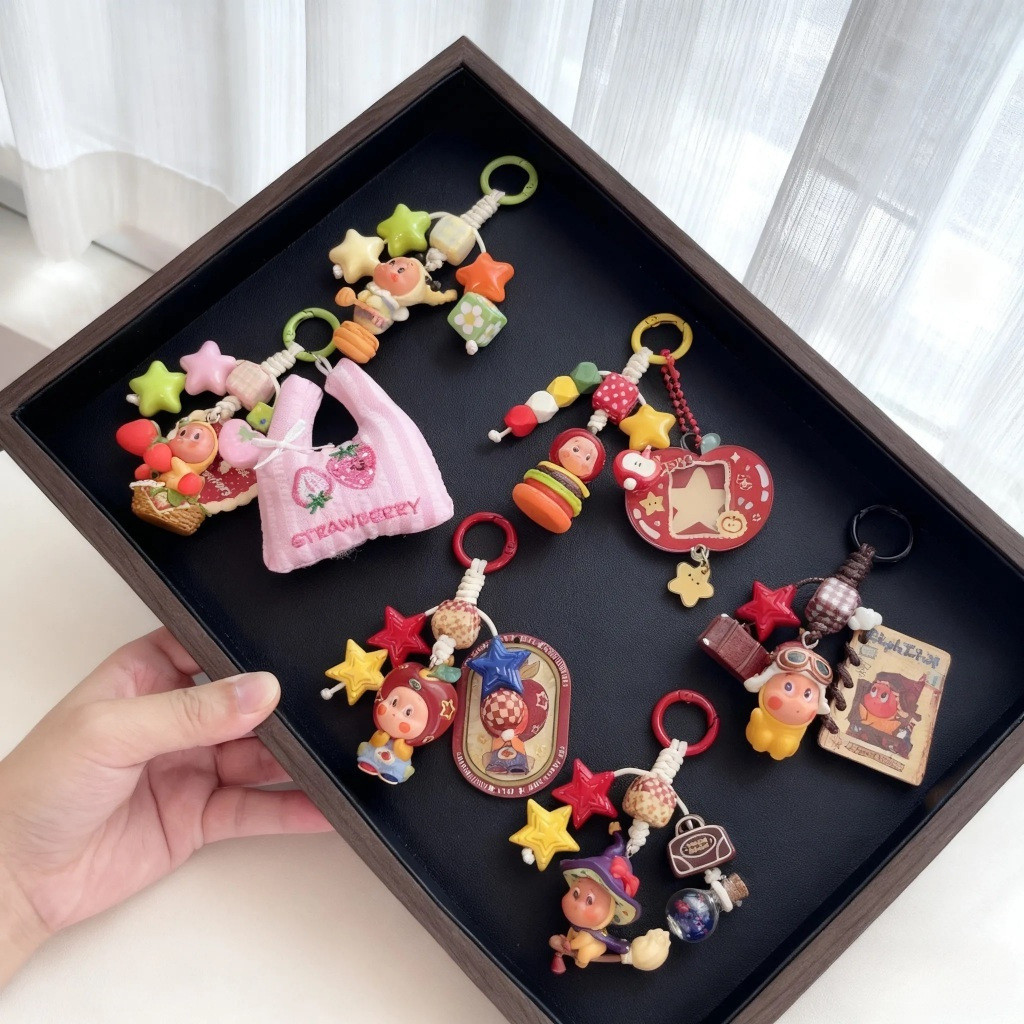 Twinkle Sparkling Charm |   พวงกุญแจเชือกเส้นเล็กโทรศัพท์ |   อุปกรณ์เสริมกระเป๋า |   ️ ของเล่นตุ๊กตา DIY ทําด้วยมือ |   จี้ดาว
