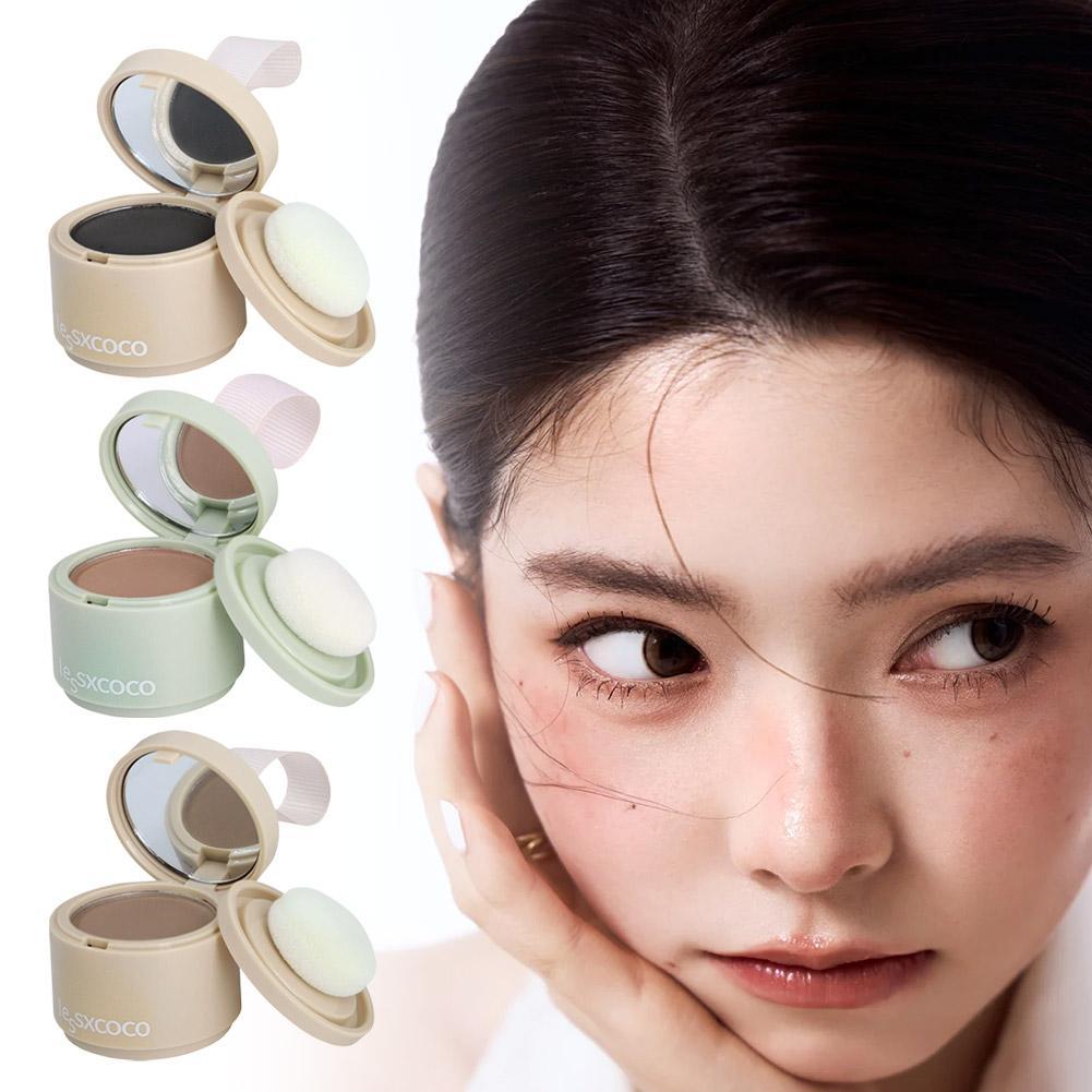 3 สี Hairline Powder Hair Shadow Powder กันน้ําแรเงาหน้าผากคอนซีลเลอร์ผมสีขาว O0m1