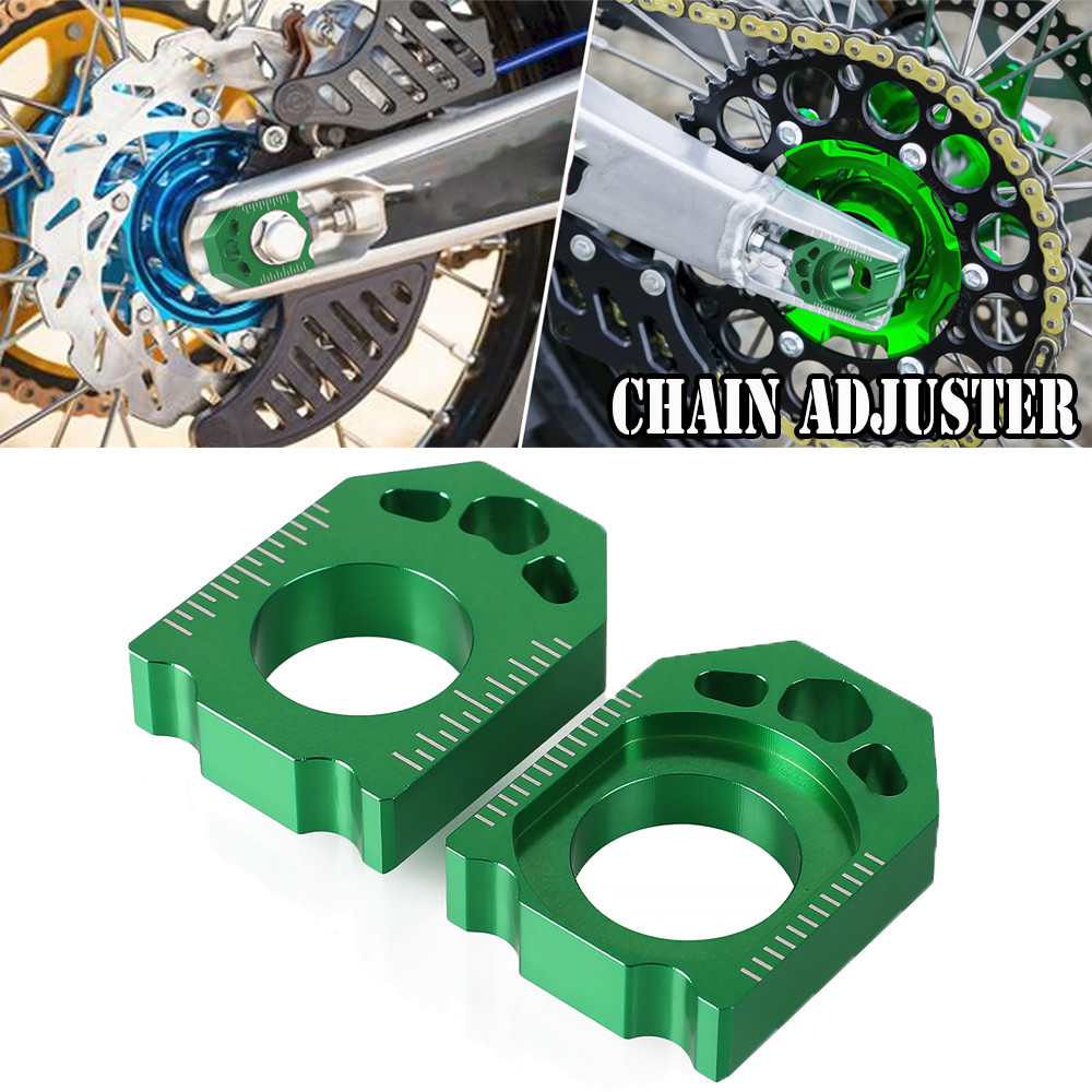 Lปรับโซ่Regulator Slidersรถจักรยานยนต์สําหรับKAWASAKI KX125 250 KX250F KXF 250 KX450F KXF 450 KLX450