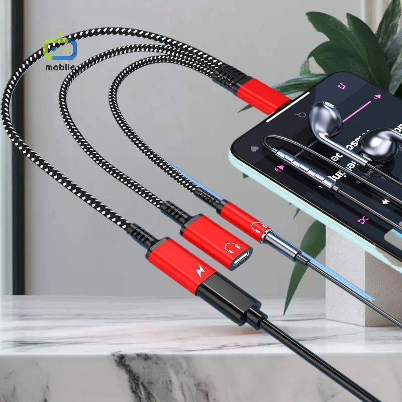 [maygood] อะแดปเตอร์หูฟัง 1 ชิ้น 3 ใน 1 PD 60W Fast Charge Adapter สําหรับ Phone16 15 ประเภท C ถึง D