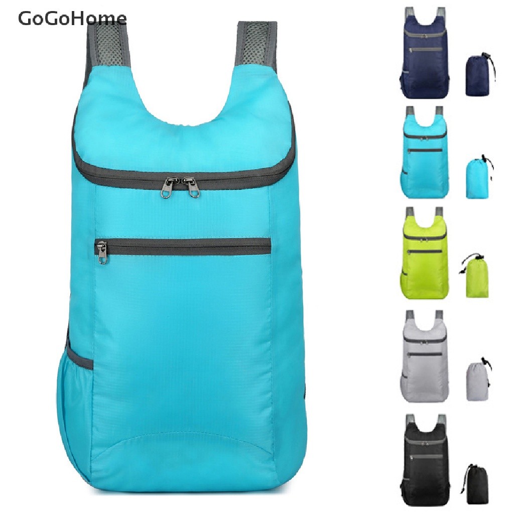 JA3 GOG 20L กระเป๋าพับได้น้ําหนักเบากระเป๋าเป้สะพายหลังกลางแจ้ง Camping Hiking Travel Sport Bag GO