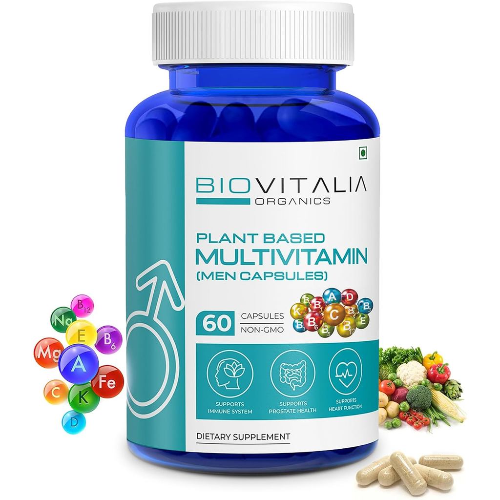 Multivitamin Capsule for Men | Dietary Supplement | Supports Immune System & Prostate Health | Energ