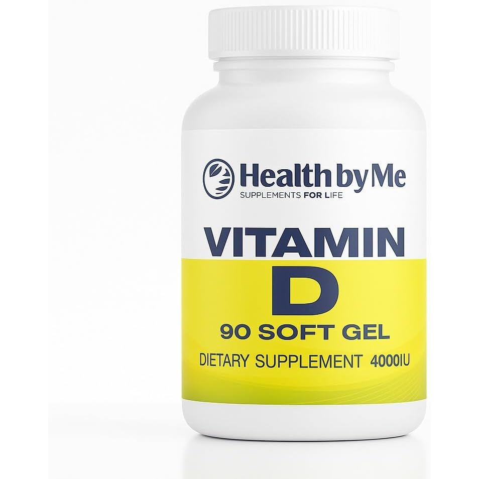 Vitamin D3 4000 IU – High Potency Vitamin D Supplement for Immune & Health – 90 Soft Gels, Support f