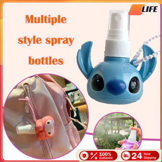 เก็บปลายทาง！50ML.ขวดสเปรย์พกพา วัสดุPVC ขวดฆ่าเชื้อแอลกอฮอล์ขวดย่อย สิ่งเล็ก ๆ มีลายน่ารักน่ารัก