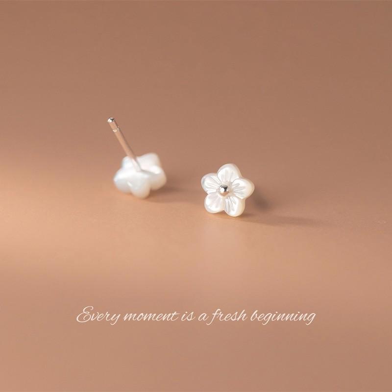 Sakura Earrings ต่างหูเงินแท้ S925 [MERCELO] - รูปที่ 3