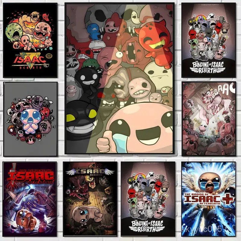 โปสเตอร์ผ้าใบ The Binding of Isaac กันน้ำได้ ตกแต่งผนังสวยงาม