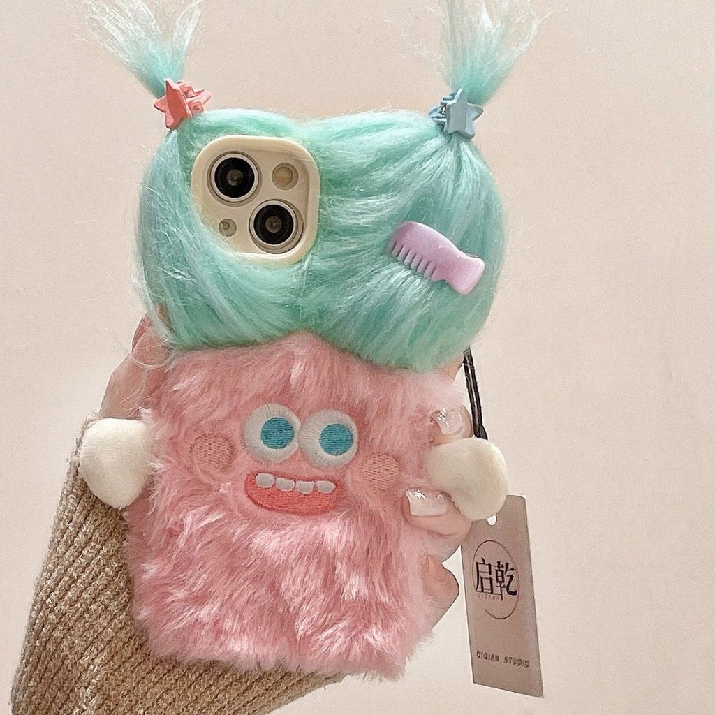 น้องน่ารัก เหมาะสําหรับ Meitu M8 เคสโทรศัพท์ Plush Meitu T8 เคสป้องกันฤดูใบไม้ร่วงฤดูหนาว T9 รวมทุกอ
