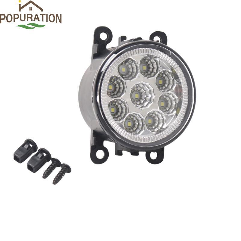 POP ไฟตัดหมอก LED เลนส์ใสด้านหน้าสากลสําหรับ 4F9Z15200AA 261509B90E 84501AJ00A