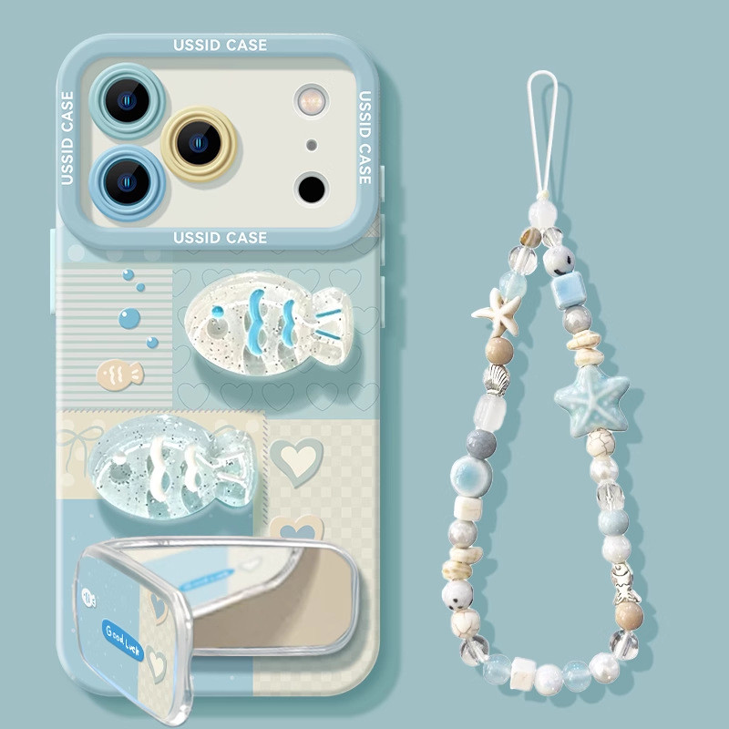 [ปลามหาสมุทรสามมิติรูปแบบใหม่] เคสโทรศัพท์ ไอโฟน 17โปรแม็กซ์16/15/14มือโปร น่ารัก 13/12/11 ซิลิโคน