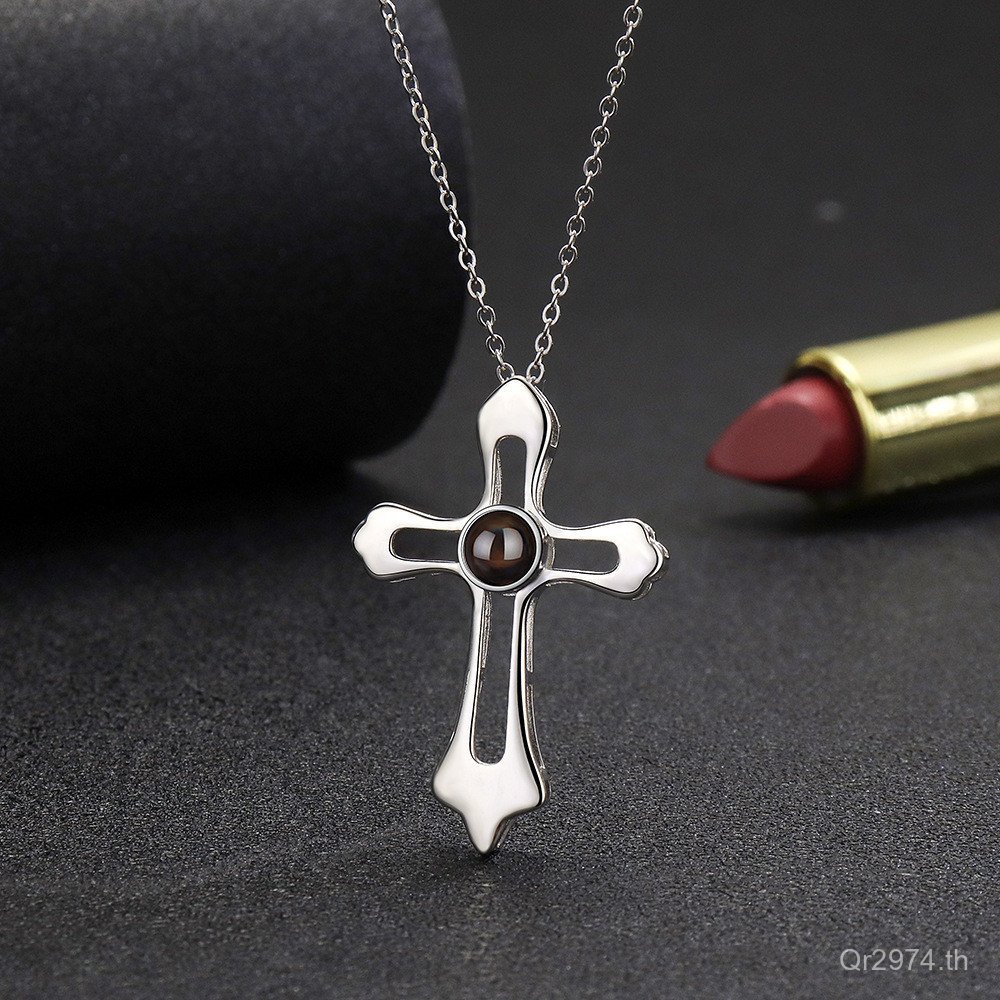 สร้อยคอนำเข้าจากยุโรปและสหรัฐอเมริกา แบบเรียบง่ายสำหรับทุกวัน ทำจากสเตอร์ลิงซิลเวอร์ 925 HD1