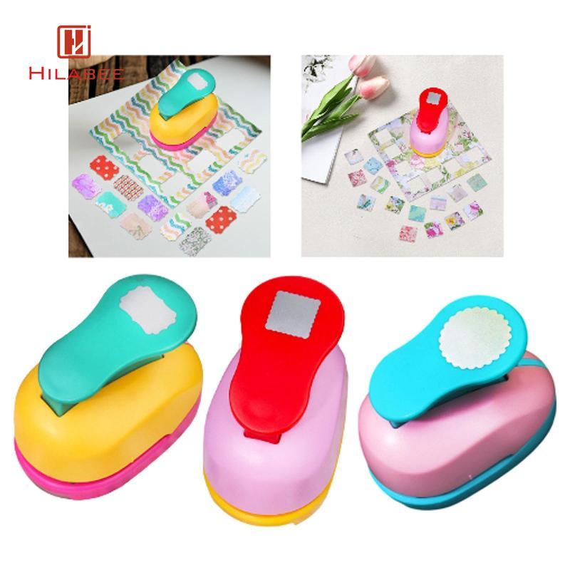 [hilabee] Paper Punch Stamps Shapes Craft Hole Puncher Home Portable Paper Puncher Hole Punch สําหรั