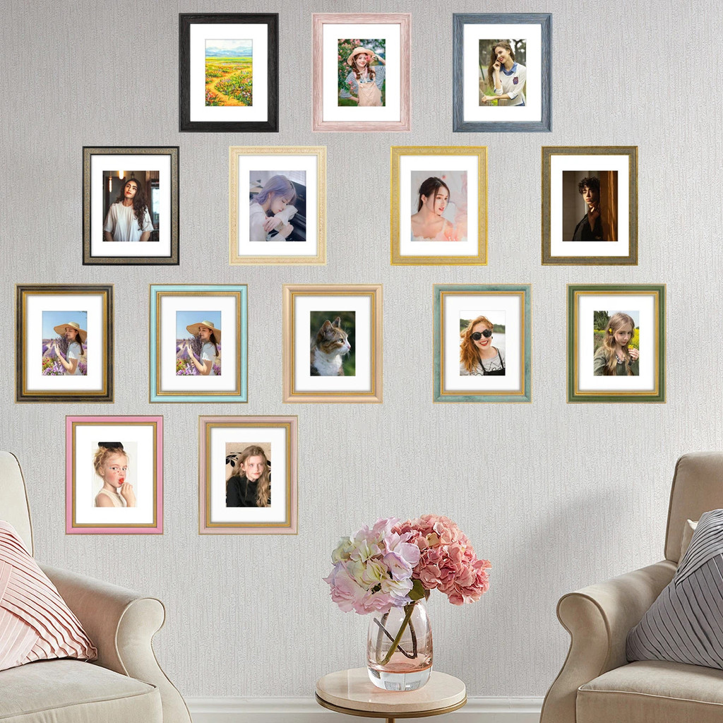 กรอบรูป 11x14 ของกรอบรูปสีดําที่ทันสมัยพร้อมกระจกทนการแตกร้าวสําหรับผนังแกลเลอรี่สํานักงานใบรับรองคร