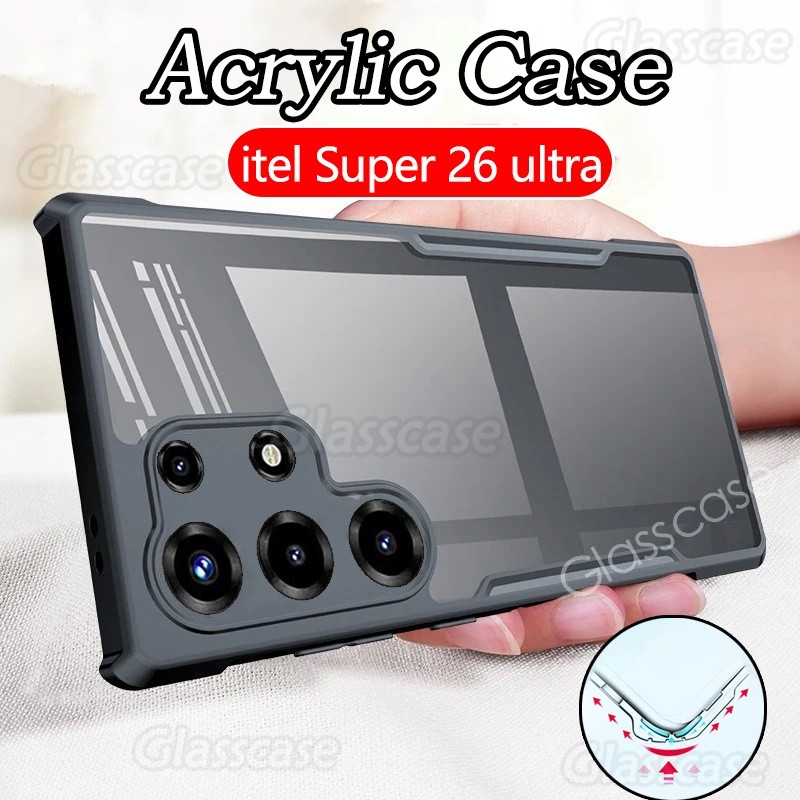 ปลอกสําหรับ itel Super 26 2 6 S26 S 26 Ultra 26Ultra S26Ultra Super26Ultra itelSuper26Ultra อะคริลิค