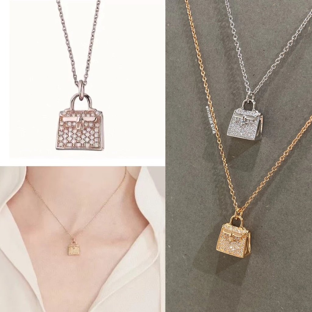 สร้อยคอ WuuM HN Kelly แบบดั้งเดิม วัสดุ 18k Rose Gold / Platinum คุณภาพยอดเยี่ยม