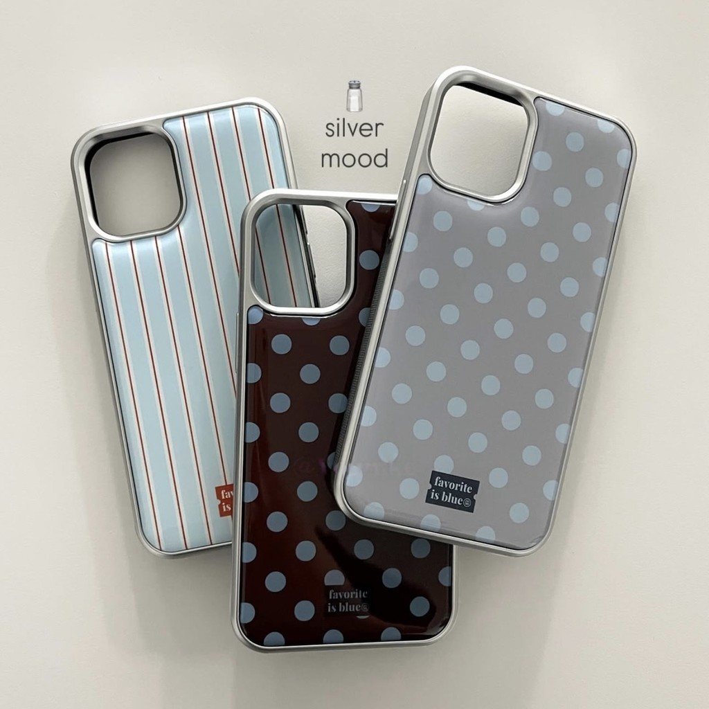 Huiwanju เรซิ่นอีพ็อกซี่ retro ฤดูใบไม้ร่วงและฤดูหนาว polka dots สําหรับ iPhone17promax โทรศัพท์มือถือกรณี 16pro/15pro/14/13/12/11/15plus