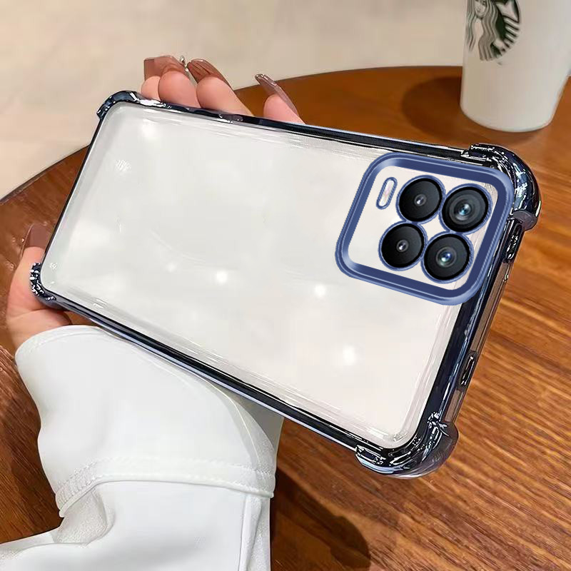 เคส realme 8 4g เคส realme 8 pro เคสโทรศัพท์ชุบด้วยไฟฟ้าป้องกันการตกสี่มุม