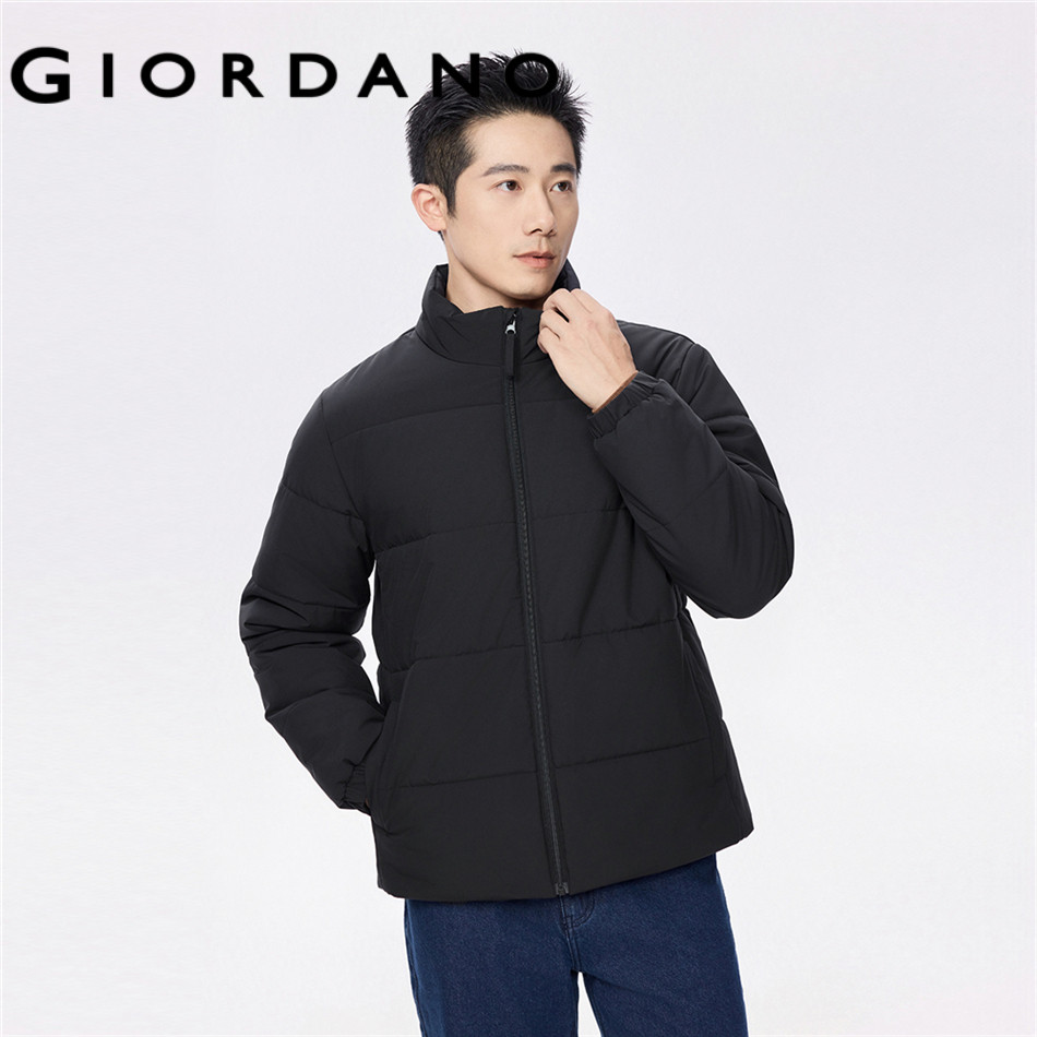 GIORDANO جاكيت رجالي مبطن بياقة عالية — صورة 3