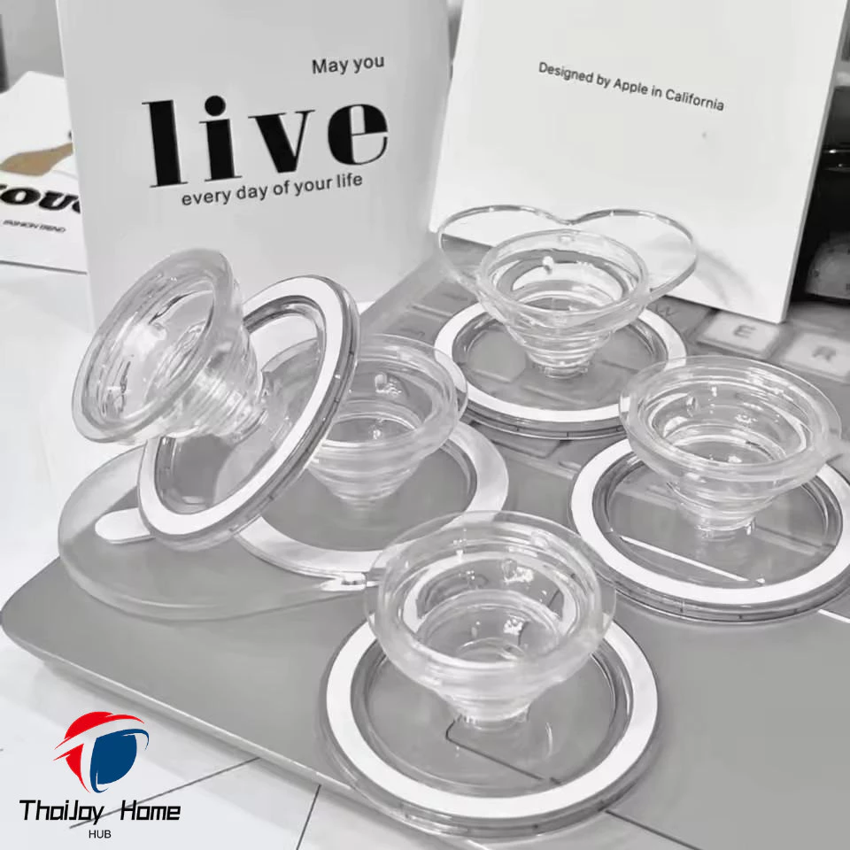 ตัวติดมือถือ Griptok แบบแม่เหล็ก LiveSmart กริ๊ปต็อก Popsocket แหวนสี กิฟท้อก แหวนโทรศัพท์ iring กิฟต๊อก Pop Socket สําหรับ IPhone 15 14 13 โทรศัพท์ Pro Max ขาตั้ง