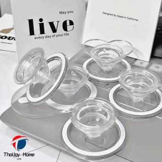 ตัวติดมือถือ Griptok แบบแม่เหล็ก LiveSmart กริ๊ปต็อก Popsocket แหวนสี กิฟท้อก แหวนโทรศัพท์ iring กิฟต๊อก Pop Socket สําหรับ IPhone 15 14 13 โทรศัพท์ Pro Max ขาตั้ง