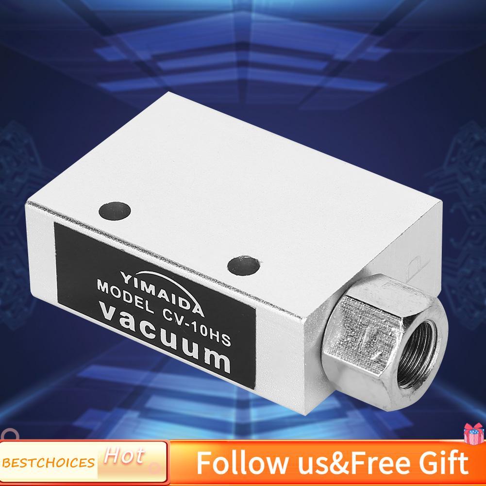 Bestchoices Bestchoices เครื่องกำเนิดไฟฟ้าสูญญากาศ CV-10HS 1/8 PT หญิงด้าย Dia Ejector PNEUMATIC Air