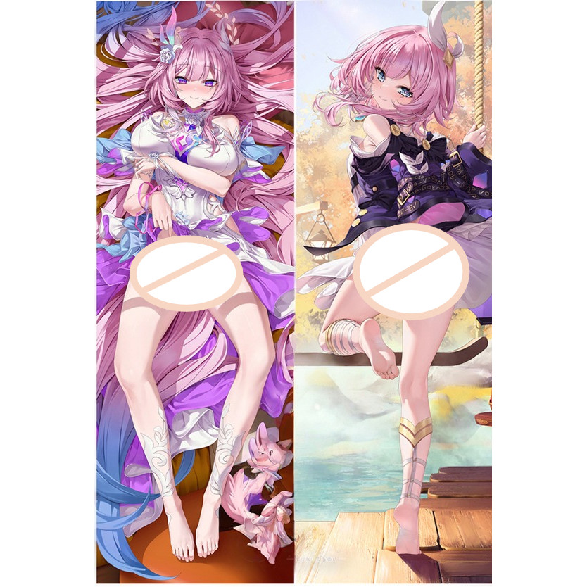 Dakimakura อะนิเมะ Honkai Star Rail Elysia ปลอกหมอนกอด Fullbody โยนหมอน