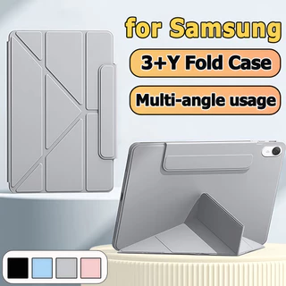 เคสป้องกันฝาพับปิดแม่เหล็กแกน Y for Samsung Galaxy Tab S9 S7 S8 S6lite S10+ A9 A11 A9+ A11+ S7FE S9FE S9FE+ A8 S10fe for case Samsung Galaxy Tab S8+ S9+ S7+ A7lite กันกระแทกและทนต่อการตก