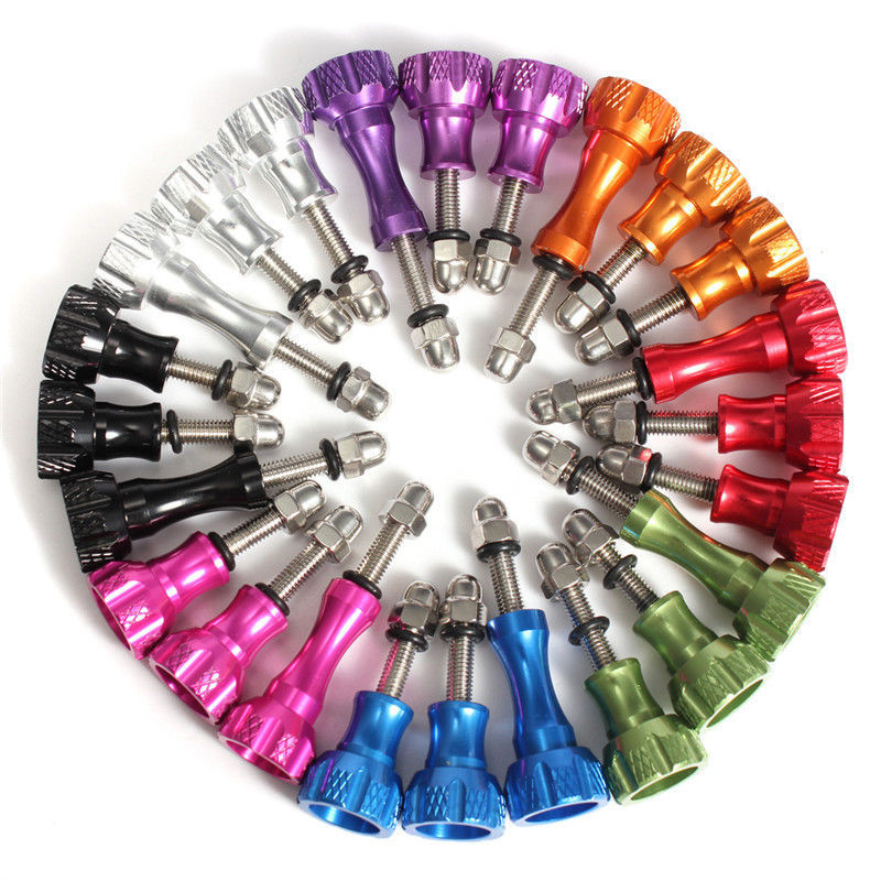 GoPro hero5 hero7 GoPro hero7 ชุดสามชิ้นสกรูยาวอลูมิเนียมอัลลอยด์สกรู gopro อุปกรณ์เสริม