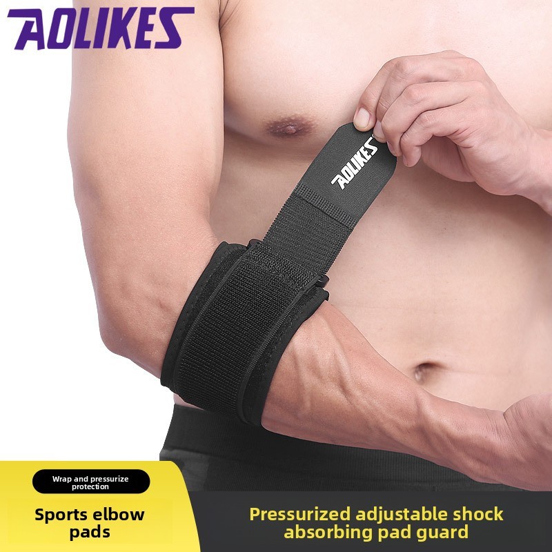 Basketball Sports Elbow Pads Breathable Adjustable Tennis Elbow Pads Anti-Collision Arm Guard Wrap C