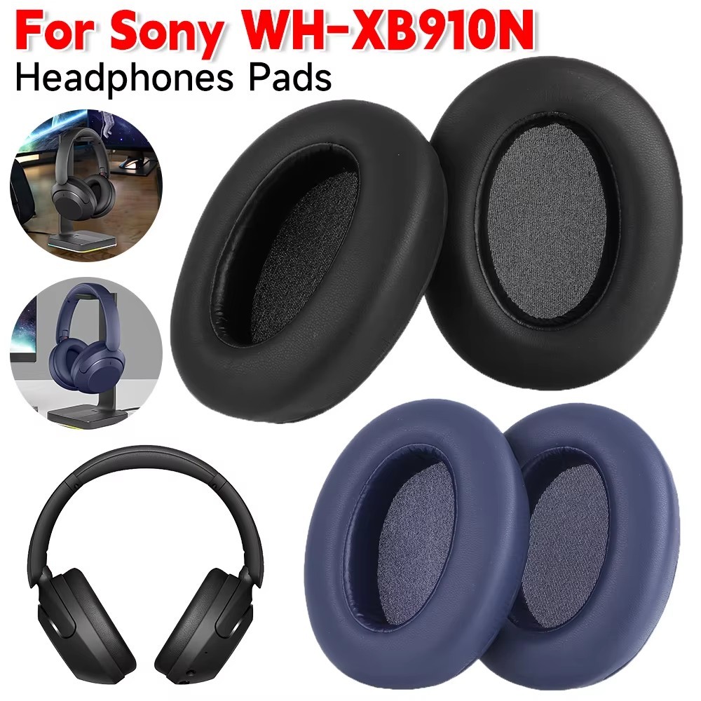 Replacement Leather Earpads Cover For Sony WH-XB910N WH XB910N XB910 Headphone Sleeves Ear Cushions 